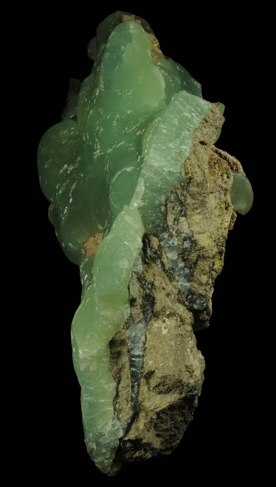 Prehnite from Upper New Street Quarry, Paterson, Passaic County, New Jersey