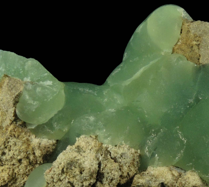 Prehnite from Upper New Street Quarry, Paterson, Passaic County, New Jersey