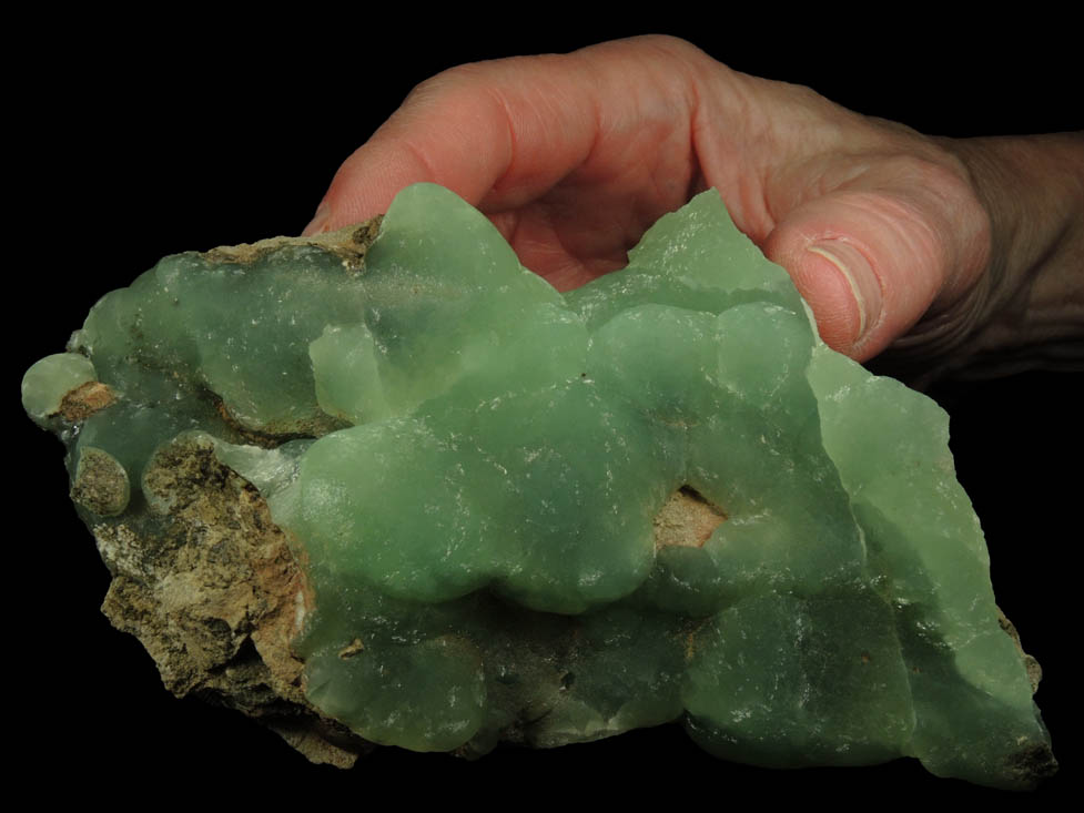 Prehnite from Upper New Street Quarry, Paterson, Passaic County, New Jersey