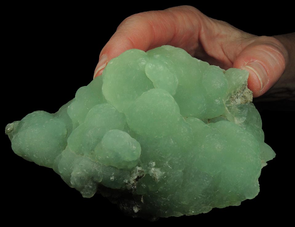 Prehnite with minor Calcite from Upper New Street Quarry, Paterson, Passaic County, New Jersey