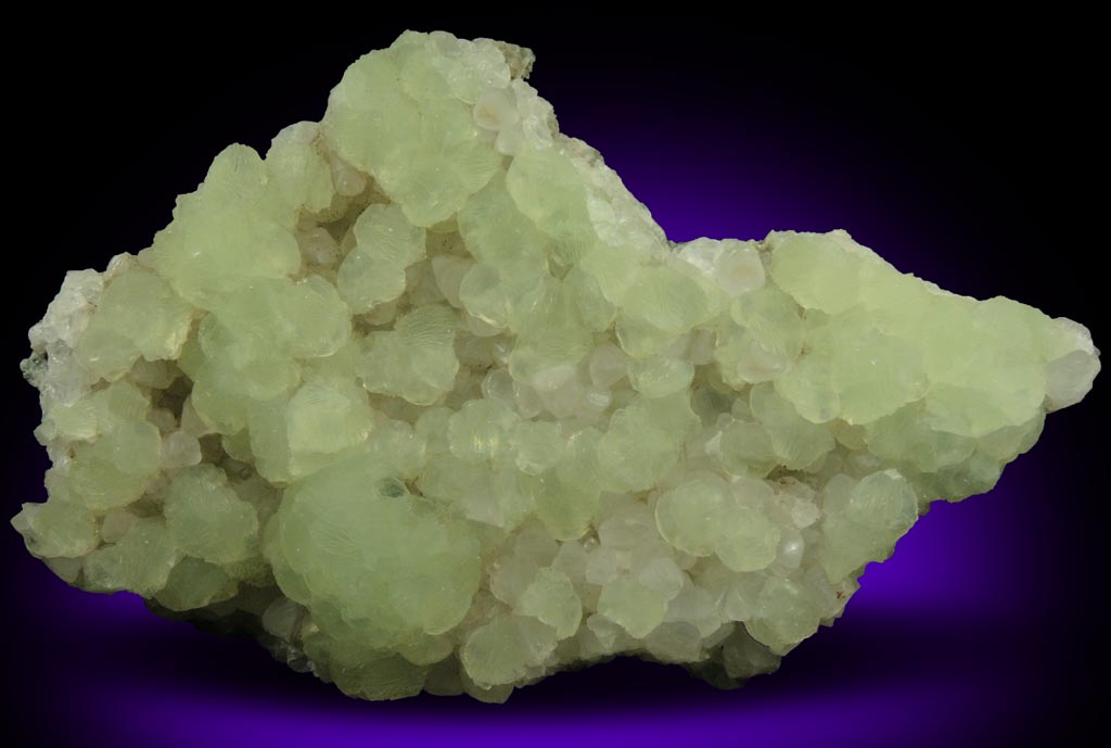 Prehnite on Calcite from Upper New Street Quarry, Paterson, Passaic County, New Jersey