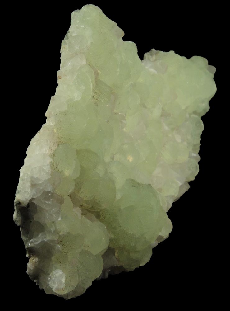 Prehnite on Calcite from Upper New Street Quarry, Paterson, Passaic County, New Jersey