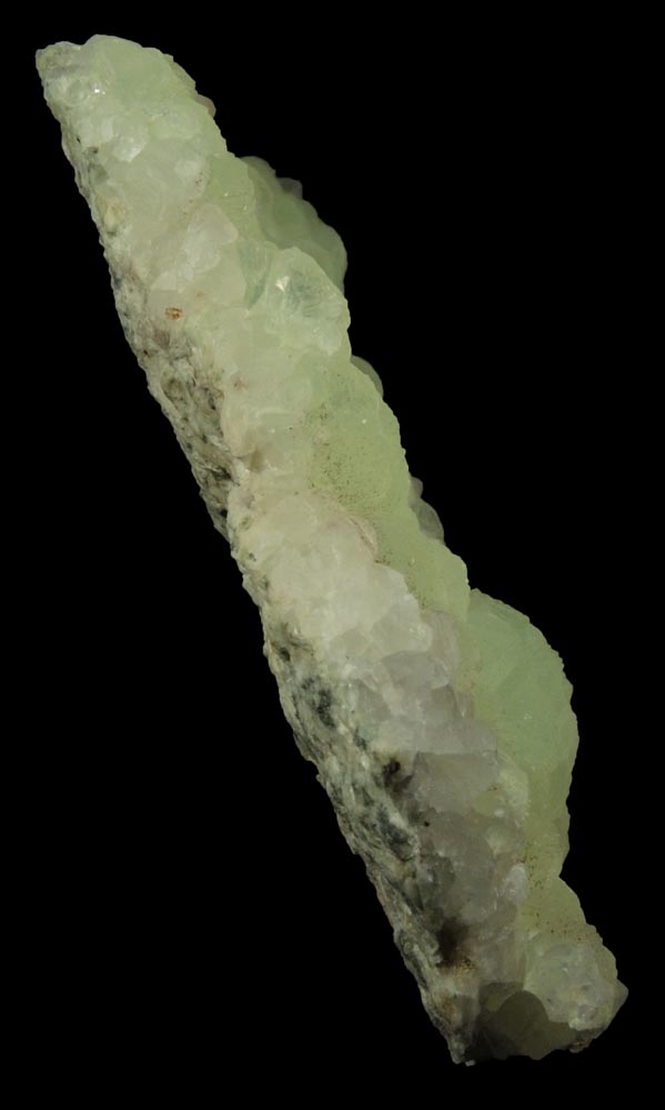 Prehnite on Calcite from Upper New Street Quarry, Paterson, Passaic County, New Jersey