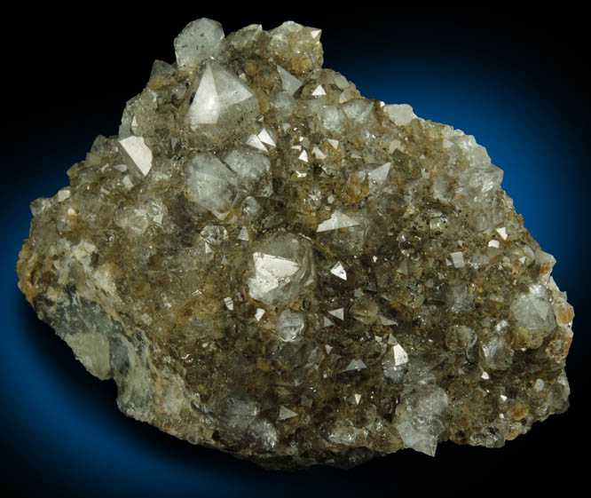 Quartz with Pyrite and Goethite from Millington Quarry, Bernards Township, Somerset County, New Jersey