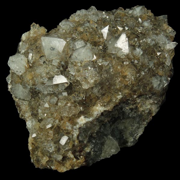 Quartz with Pyrite and Goethite from Millington Quarry, Bernards Township, Somerset County, New Jersey