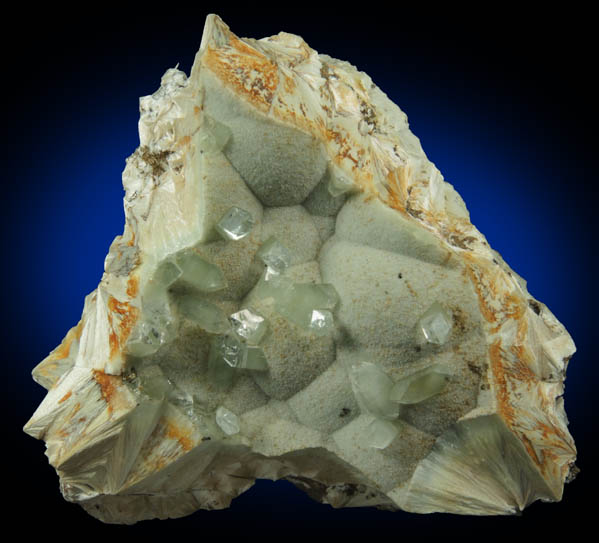 Apophyllite on Pectolite from Millington Quarry, Bernards Township, Somerset County, New Jersey