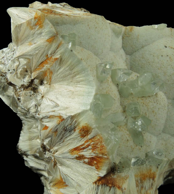 Apophyllite on Pectolite from Millington Quarry, Bernards Township, Somerset County, New Jersey