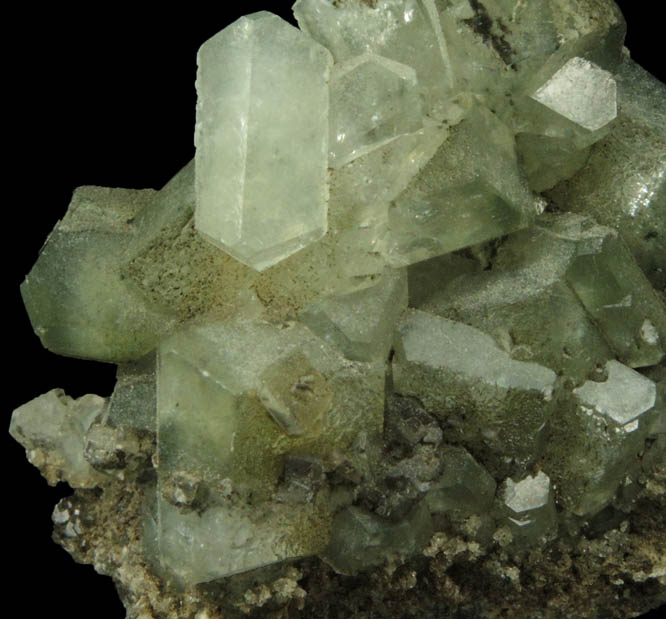 Apophyllite with Chlorite inclusions from Millington Quarry, Bernards Township, Somerset County, New Jersey