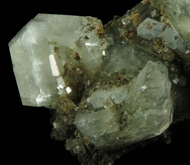 Apophyllite with Chlorite from Millington Quarry, Bernards Township, Somerset County, New Jersey