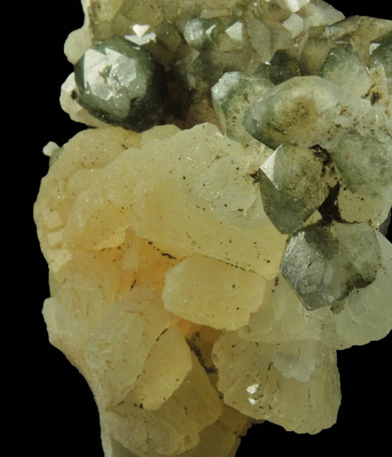 Prehnite, Apophyllite, Calcite, Chlorite from Millington Quarry, Bernards Township, Somerset County, New Jersey
