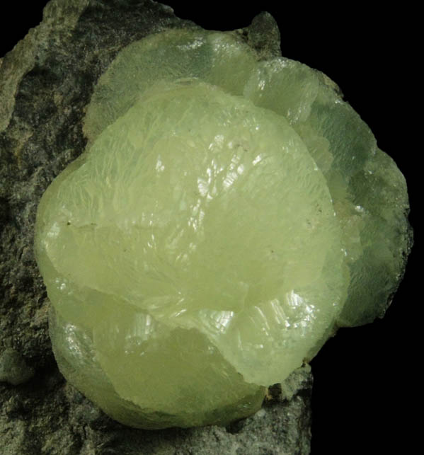 Prehnite from Millington Quarry, Bernards Township, Somerset County, New Jersey