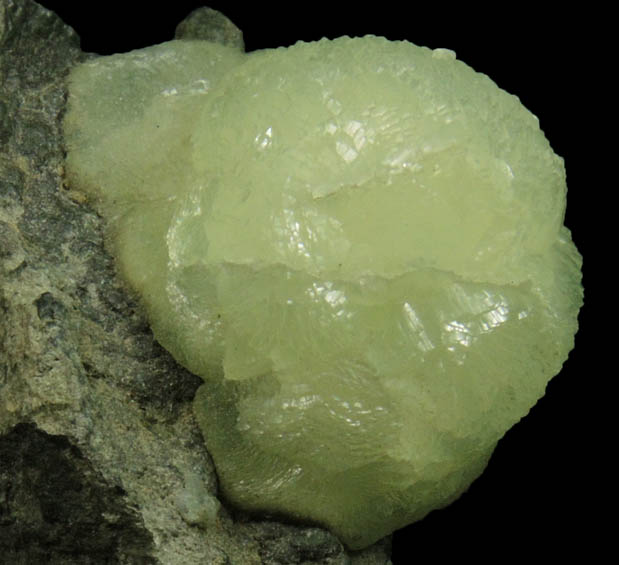 Prehnite from Millington Quarry, Bernards Township, Somerset County, New Jersey