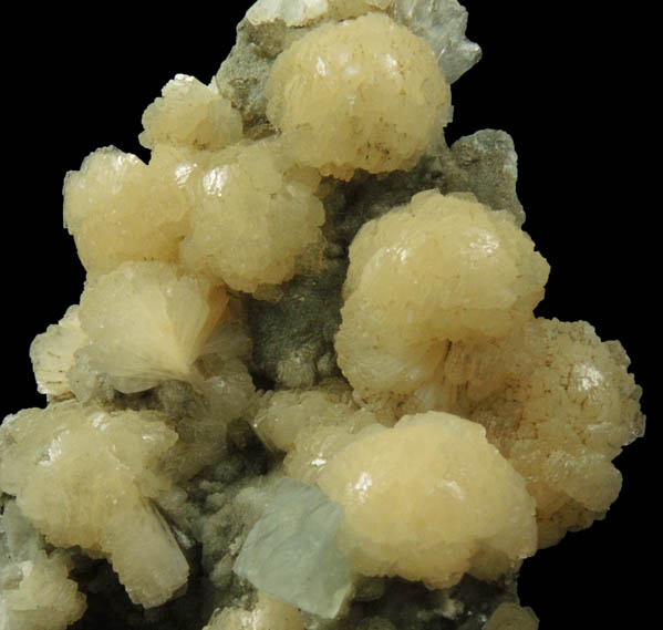 Stilbite and Calcite from Millington Quarry, Bernards Township, Somerset County, New Jersey