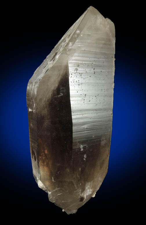 Quartz var. Smoky Quartz (doubly terminated crystal) from North Moat Mountain, Bartlett, Carroll County, New Hampshire