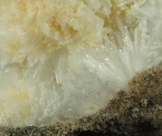 Natrolite with Apophyllite, Calcite, Babingtonite from Upper New Street Quarry, Paterson, Passaic County, New Jersey