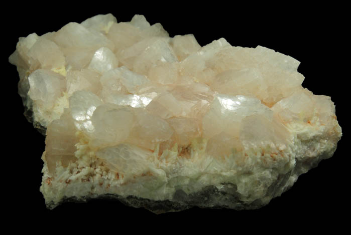 Heulandite over Laumontite from Upper New Street Quarry, Paterson, Passaic County, New Jersey