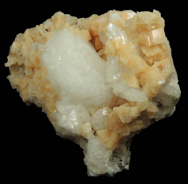 Heulandite over Chabazite from Upper New Street Quarry, Paterson, Passaic County, New Jersey