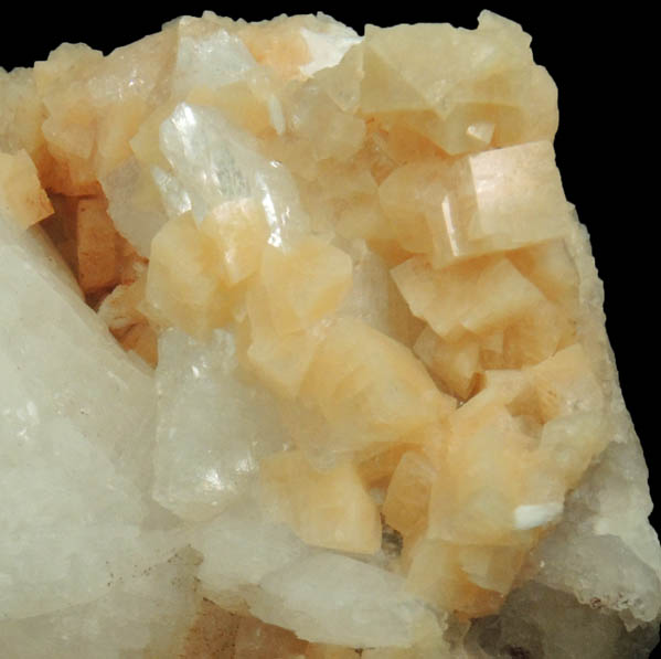 Heulandite over Chabazite from Upper New Street Quarry, Paterson, Passaic County, New Jersey