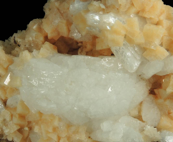 Heulandite over Chabazite from Upper New Street Quarry, Paterson, Passaic County, New Jersey