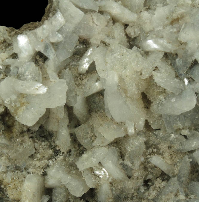 Heulandite with Calcite overgrowth from Upper New Street Quarry, Paterson, Passaic County, New Jersey
