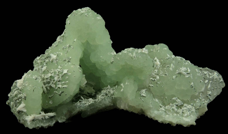 Prehnite pseudomorphs after Anhydrite with Babingtonite, Actinolite and Laumontite from Upper New Street Quarry, Paterson, Passaic County, New Jersey
