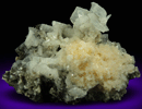 Chabazite (penetration twinned) on Heulandite from Upper New Street Quarry, Paterson, Passaic County, New Jersey