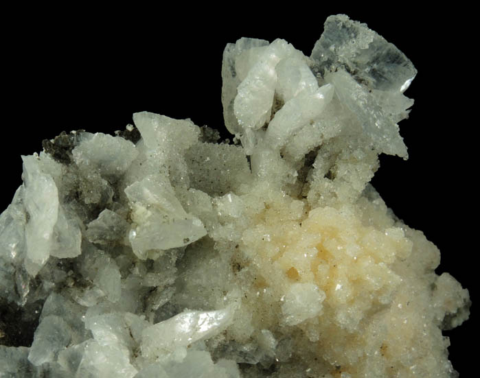 Chabazite (penetration twinned) on Heulandite from Upper New Street Quarry, Paterson, Passaic County, New Jersey