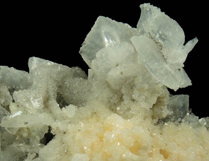 Chabazite (penetration twinned) on Heulandite from Upper New Street Quarry, Paterson, Passaic County, New Jersey