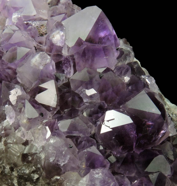 Quartz var. Amethyst from Upper New Street Quarry, Paterson, Passaic County, New Jersey