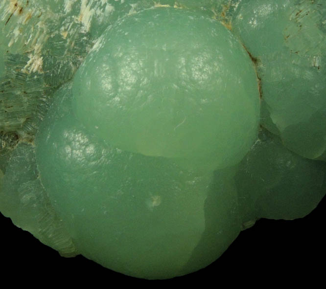 Prehnite from Upper New Street Quarry, Paterson, Passaic County, New Jersey