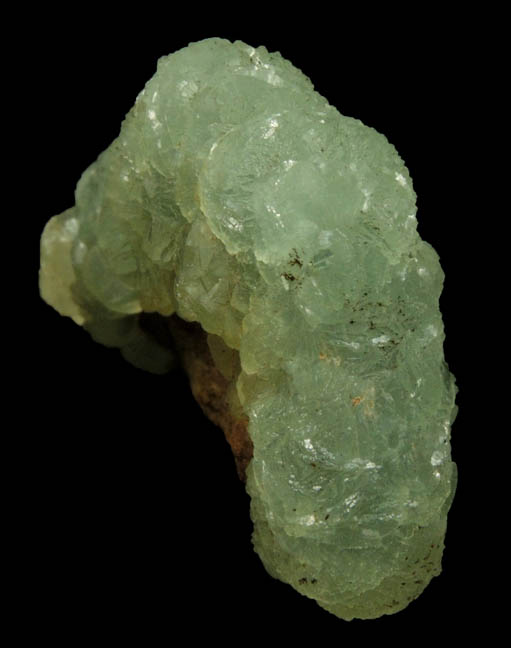 Prehnite from Upper New Street Quarry, Paterson, Passaic County, New Jersey