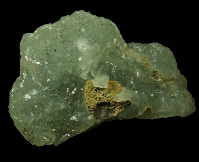 Prehnite from Upper New Street Quarry, Paterson, Passaic County, New Jersey