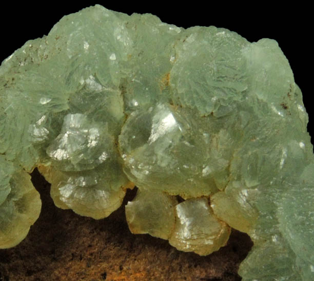 Prehnite from Upper New Street Quarry, Paterson, Passaic County, New Jersey