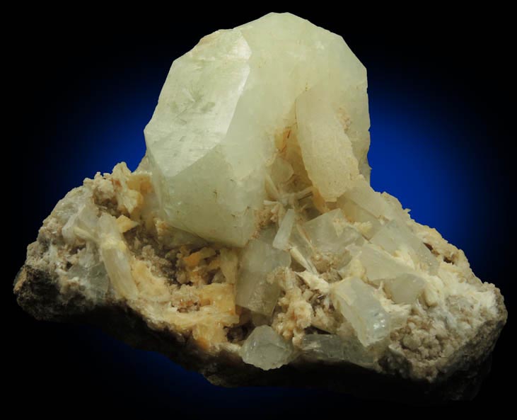 Apophyllite with Stilbite and Laumontite from Upper New Street Quarry, Paterson, Passaic County, New Jersey