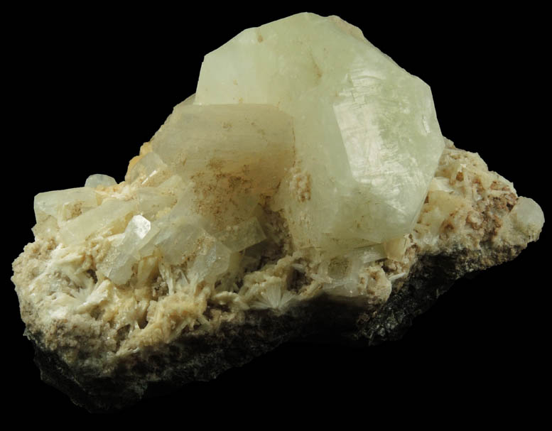 Apophyllite with Stilbite and Laumontite from Upper New Street Quarry, Paterson, Passaic County, New Jersey