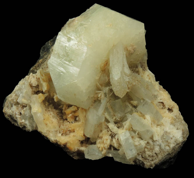 Apophyllite with Stilbite and Laumontite from Upper New Street Quarry, Paterson, Passaic County, New Jersey