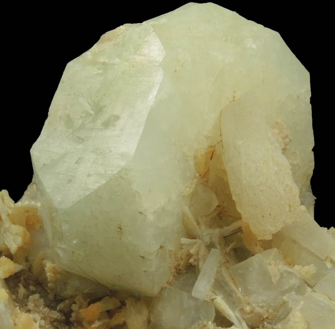 Apophyllite with Stilbite and Laumontite from Upper New Street Quarry, Paterson, Passaic County, New Jersey
