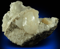 Heulandite, Prehnite, Stilbite, Laumontite, Calcite on Quartz pseudomorph after Anhydrite from Upper New Street Quarry, Paterson, Passaic County, New Jersey