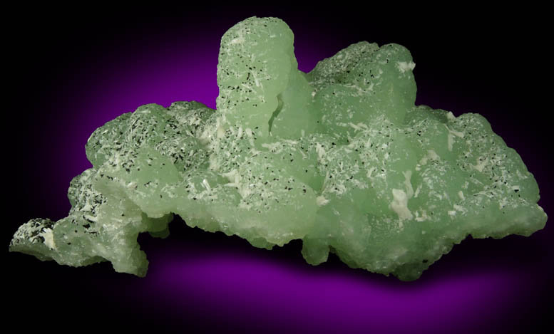 Prehnite pseudomorphs after Anhydrite with Chamosite and Laumontite from Upper New Street Quarry, Paterson, Passaic County, New Jersey