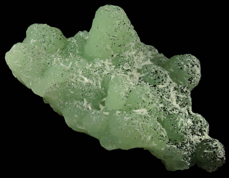 Prehnite pseudomorphs after Anhydrite with Chamosite and Laumontite from Upper New Street Quarry, Paterson, Passaic County, New Jersey