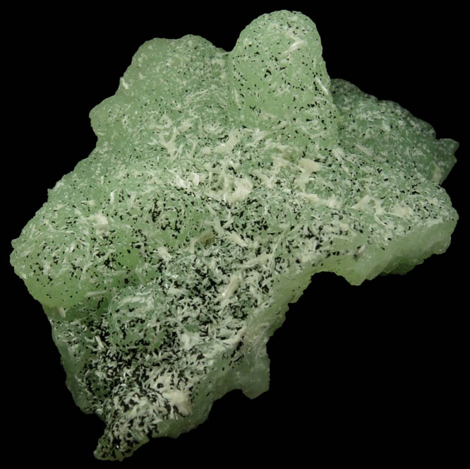 Prehnite pseudomorphs after Anhydrite with Chamosite and Laumontite from Upper New Street Quarry, Paterson, Passaic County, New Jersey