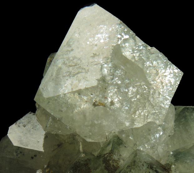 Pyrite on Apophyllite with Chlorite inclusions from Millington Quarry, Bernards Township, Somerset County, New Jersey