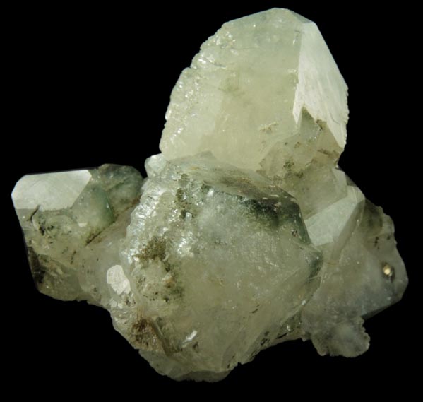 Pyrite on Apophyllite with Chlorite inclusions from Millington Quarry, Bernards Township, Somerset County, New Jersey