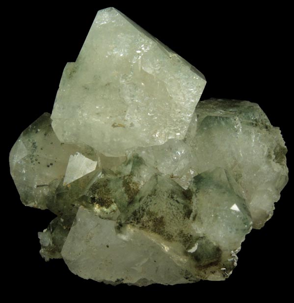 Pyrite on Apophyllite with Chlorite inclusions from Millington Quarry, Bernards Township, Somerset County, New Jersey