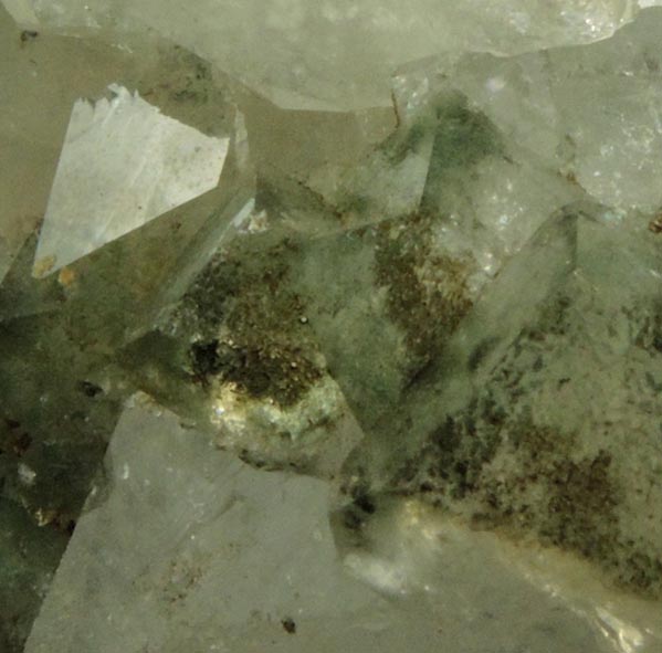 Pyrite on Apophyllite with Chlorite inclusions from Millington Quarry, Bernards Township, Somerset County, New Jersey