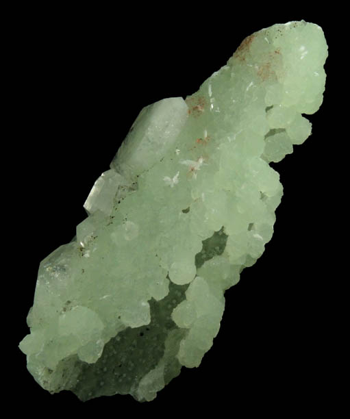 Apophyllite and Laumontite on Prehnite pseudomorph after Anhydrite from Upper New Street Quarry, Paterson, Passaic County, New Jersey