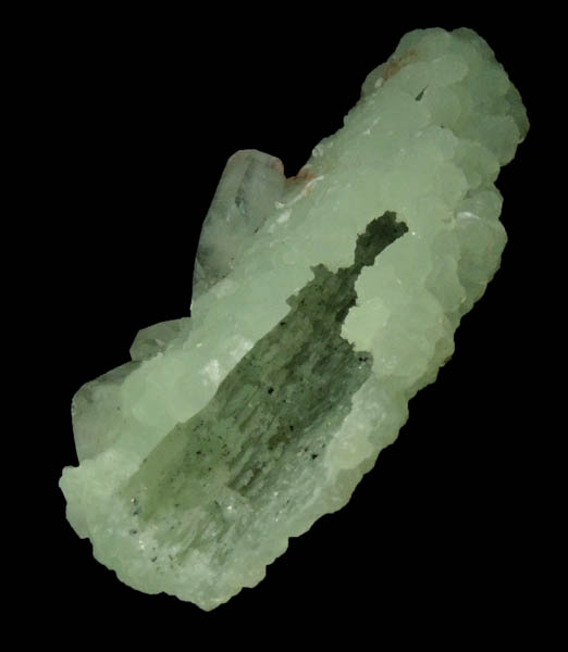 Apophyllite and Laumontite on Prehnite pseudomorph after Anhydrite from Upper New Street Quarry, Paterson, Passaic County, New Jersey