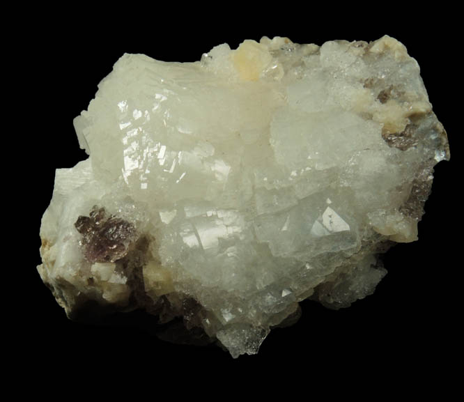 Heulandite, Chabazite (penetration twinned) and Quartz var. Smoky-Amethyst from Upper New Street Quarry, Paterson, Passaic County, New Jersey