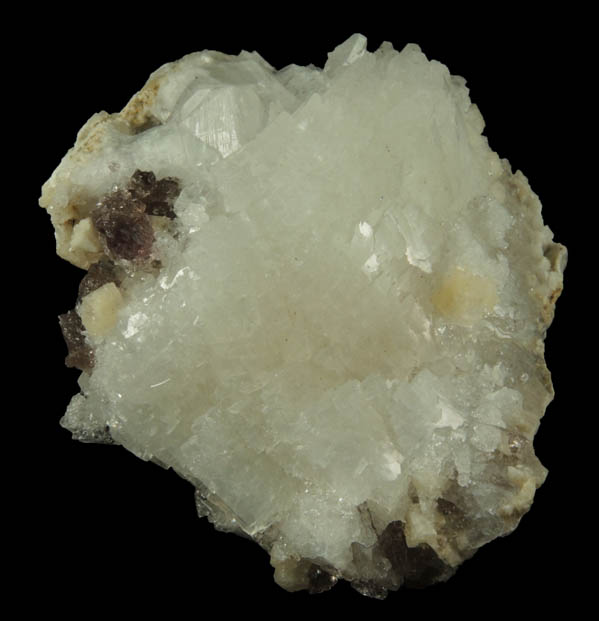 Heulandite, Chabazite (penetration twinned) and Quartz var. Smoky-Amethyst from Upper New Street Quarry, Paterson, Passaic County, New Jersey