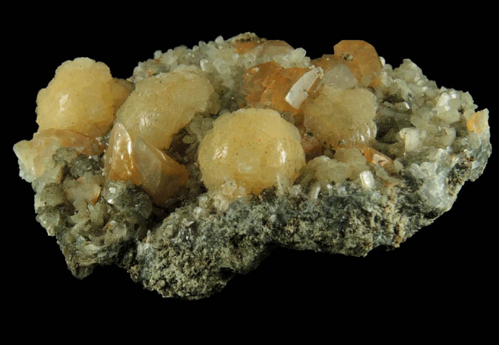 Stilbite and Calcite from Millington Quarry, Bernards Township, Somerset County, New Jersey